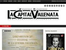 Tablet Screenshot of lacapitalvallenata.com